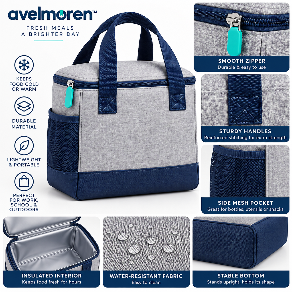 Avelmoren™ Compact Insulated Lunch Tote
