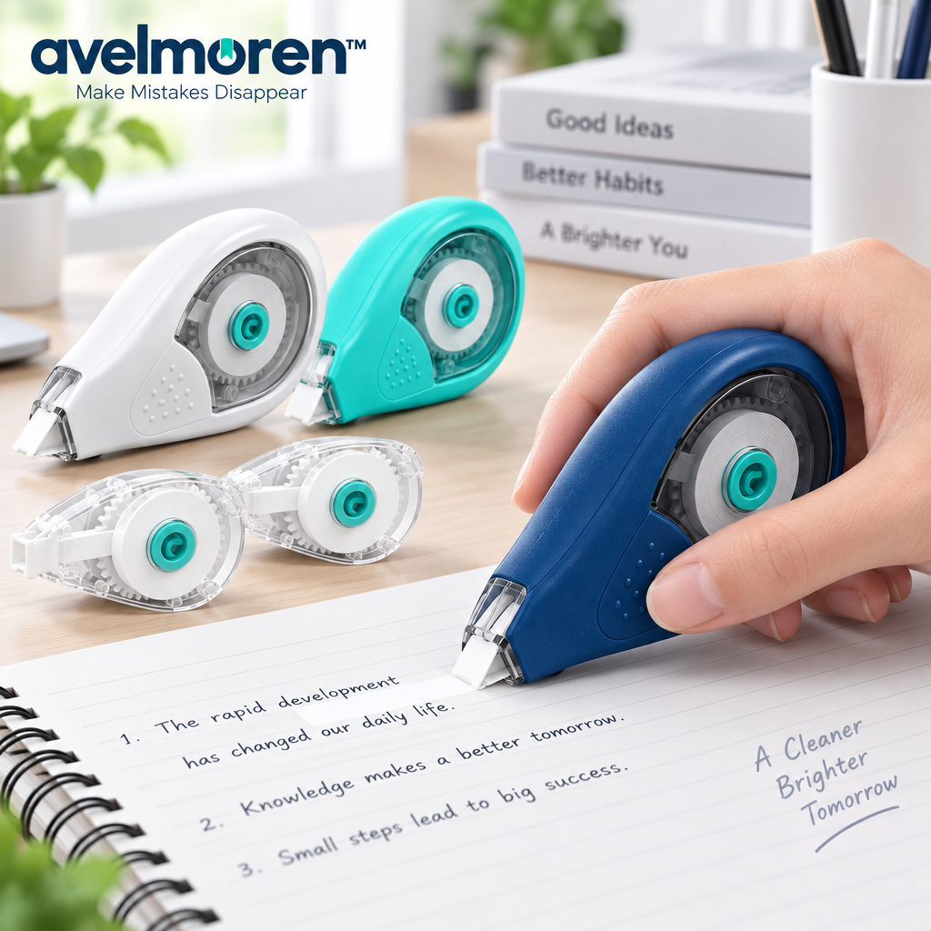 Avelmoren™ Refillable Correction Tape Set
