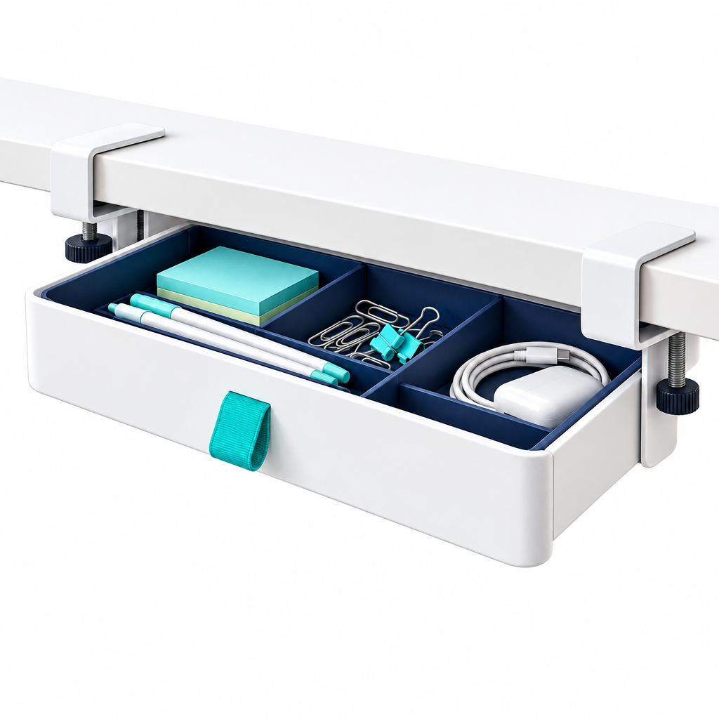 Avelmoren™ Clamp-On Under-Desk Drawer