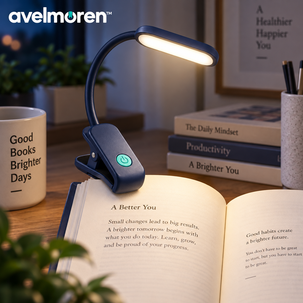 Avelmoren™ Rechargeable Clip-On Reading Light