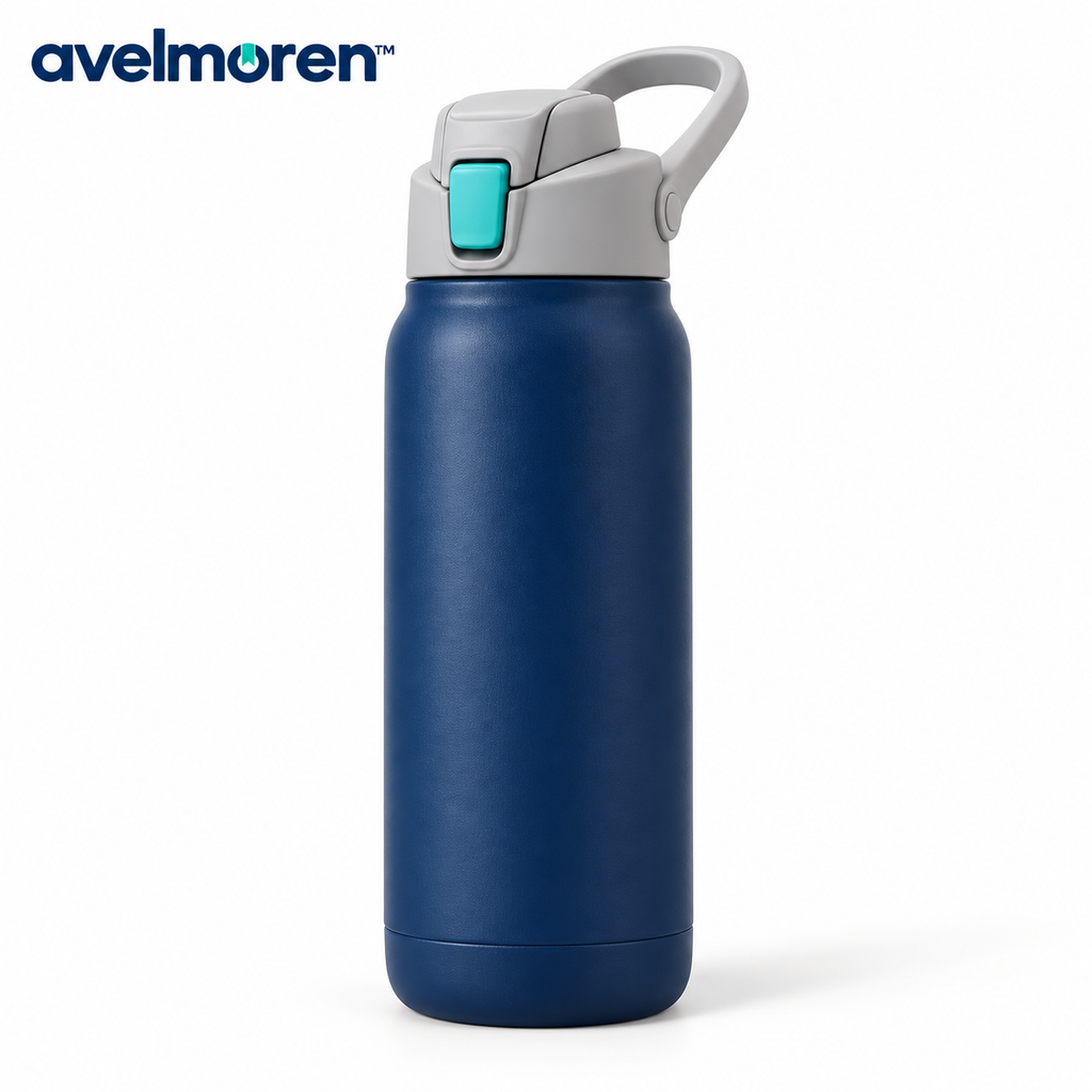 Avelmoren™ Insulated Flip-Straw Water Bottle