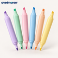 Avelmoren™ Dual-Tip Pastel Highlighter Set