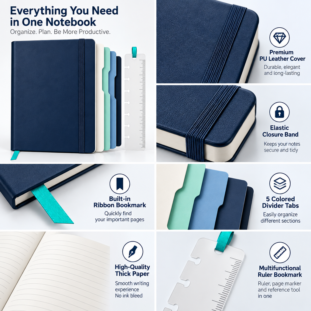 Avelmoren™ Refillable Study Planner Notebook